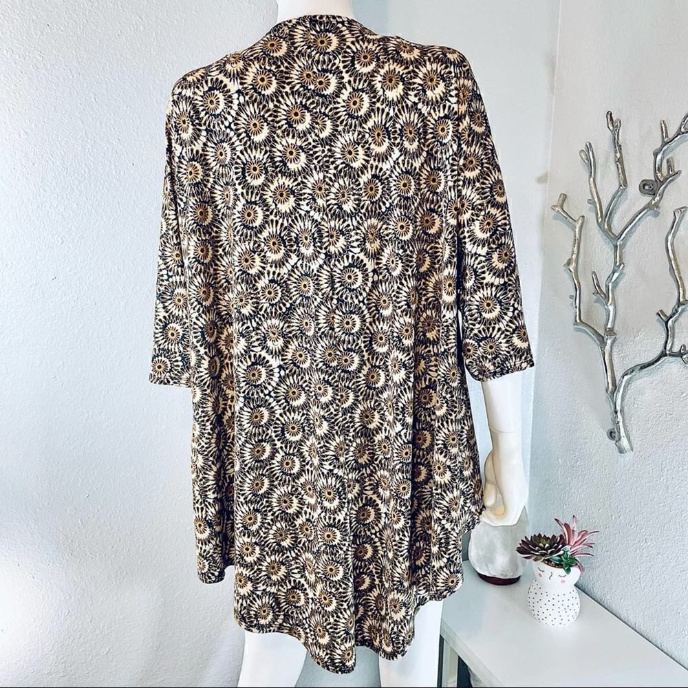 Lularoe Boho Patterned Open Front Cardigan Relaxed - image 7